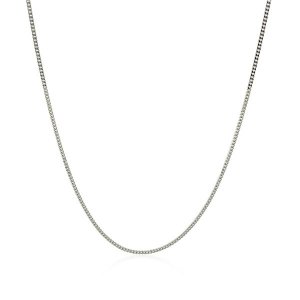 Unbranded 61399-16 14k White Gold Gourmette Chain 1.0mm Size: 16''