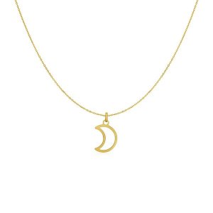 Unbranded 30335-18 14k Yellow Gold Necklace With Moon Size: 18''