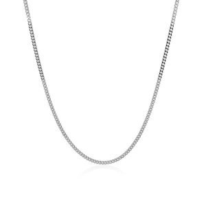 Unbranded 66565-18 14k White Gold Gourmette Chain 1.5mm Size: 18''