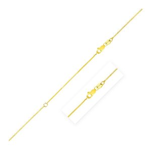 Unbranded 78406-18 Extendable Box Chain In 14k Yellow Gold (0.7mm) Siz