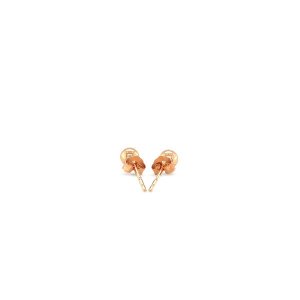 Unbranded 03331 14k Rose Gold Ball Style Stud Earrings (4.0 Mm)