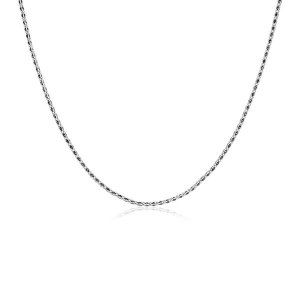 Unbranded 78955-18 Sterling Silver 18 Inch Necklace With Black Cubic Z