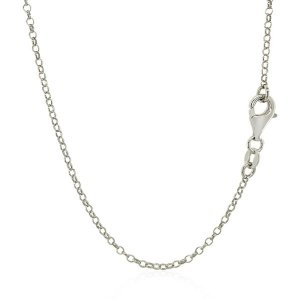 Unbranded 73626-18 Sterling Silver 18 Inch Leaf Motif Chain Necklace S