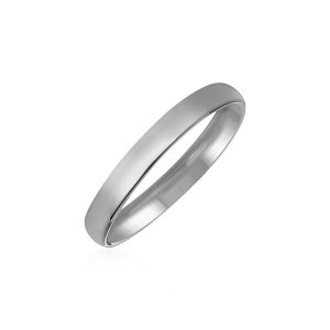 Unbranded 68745-11 14k White Gold 3mm Comfort Fit Wedding Band Size: 1