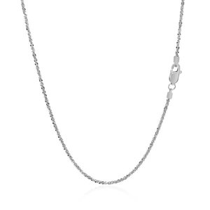 Unbranded 50881-18 14k White Gold Sparkle Chain 1.0mm Size: 18''