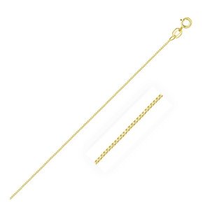 Unbranded 64397-24 10k Yellow Gold Classic Box Chain 0.6mm Size: 24''