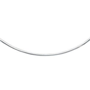 Unbranded 89574-16 Sterling Silver Classic Omega Chain Necklace (4.0mm