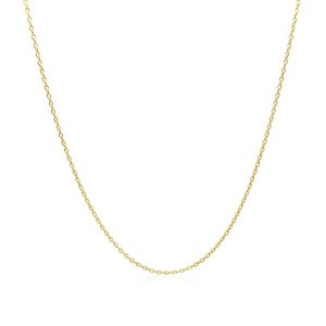 Unbranded 21953-22 Adjustable Cable Chain In 14k Yellow Gold (1.0mm) S