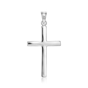 Unbranded 95074 Sterling Silver Polished Cross Pendant