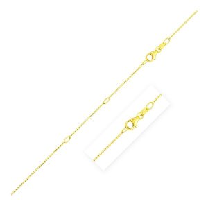 Unbranded 89644-18 Double Extendable Cable Chain In 14k Yellow Gold (0