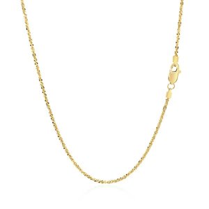 Unbranded 94604-18 14k Yellow Gold Sparkle Chain 1.1mm Size: 18''