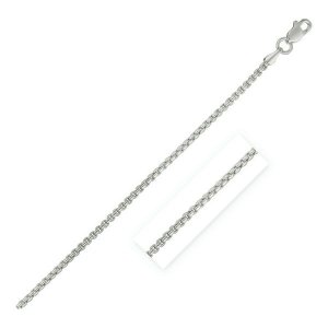 Unbranded 67678-18 14k White Gold Round Box Chain 1.35 Mm Size: 18''