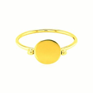 Unbranded 87244-7 14k Yellow Gold Ring With Polished Oval Size: 7