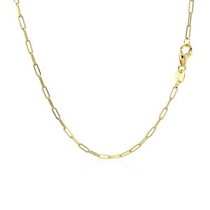 Unbranded 76628-24 14k Yellow Gold Fine Paperclip Chain (1.5mm) Size: 