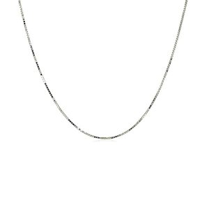 Unbranded 86613-16 18k White Gold Box Chain 0.6mm Size: 16''