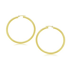 Unbranded 82744 10k Yellow Gold Polished Hoop Earrings (30 Mm)