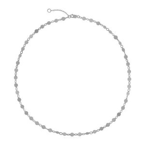 Unbranded 86865-16.25 14k White Gold Necklace With Polished Circles Si