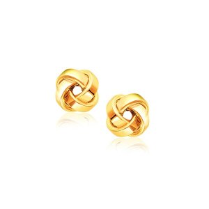 Unbranded 67007 14k Yellow Gold Classic Love Knot Stud Earrings