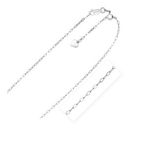 Unbranded 44079-22 Sterling Silver 2.5 Mm Adjustable Piatto Chain Size