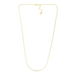 Unbranded 71742-22 14k Yellow Gold Adjustable Rope Chain 1.0mm Size: 2