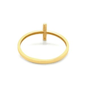 Unbranded 98806-7 14k Yellow Gold Cross Motif Ring Size: 7