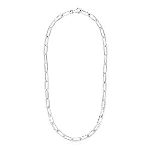 Unbranded 39361-18 Sterling Silver Paperclip Chain Necklace Size: 18''