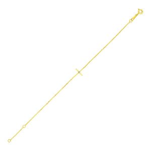 Unbranded 20636-5.5 14k Yellow Gold 5 12 Inch Childrens Bracelet With 