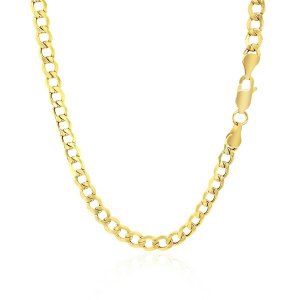 Unbranded 03666-22 4.4mm 10k Yellow Gold Curb Chain Size: 22''