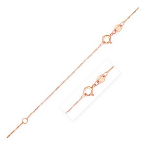 Unbranded 65745-18 Double Extendable Box Chain In 14k Rose Gold (0.6mm