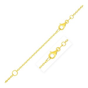 Unbranded 79995-18 Extendable Cable Chain In 14k Yellow Gold (1.5mm) S