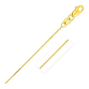 Unbranded 40023-18 14k Yellow Gold Cable Link Chain 0.5mm Size: 18''