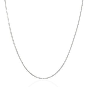 Unbranded 57887-18 14k White Gold Foxtail 1.0mm Chain Size: 18''