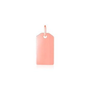 Unbranded 61359 14k Rose Gold Tag Pendant