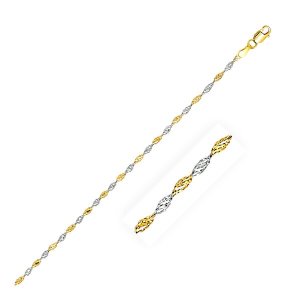 Unbranded 54943-20 2.0mm 14k Two-tone Gold Singapore Chain Size: 20''