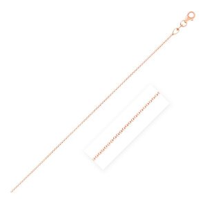 Unbranded 63767-18 Double Extendable Cable Chain In 14k Rose  Gold (1.