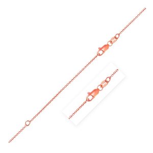 Unbranded 76342-18 Extendable Cable Chain In 14k Rose Gold (1.0mm) Siz