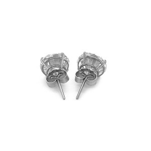 Unbranded 73896 14k White Gold 8.0mm Round Cz Stud Earrings