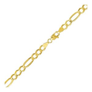 Unbranded 38095-7 2.6mm 10k Yellow Gold Link Figaro Bracelet Size: 7''