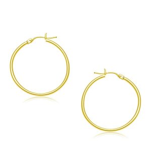 Unbranded 83766 10k Yellow Gold Polished Hoop Earrings (30 Mm)