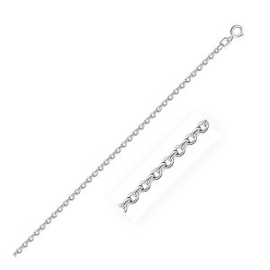 Unbranded 45896-18 10k White Gold Rolo Chain 1.9mm Size: 18''