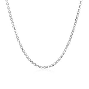 Unbranded 45896-18 10k White Gold Rolo Chain 1.9mm Size: 18''