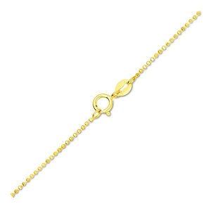 Unbranded 64649-18 14k Yellow Gold Diamond-cut Bead Chain 1.0mm Size: 