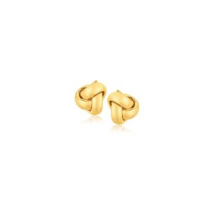 Unbranded 60487 10k Yellow Gold Love Knot Stud Earrings