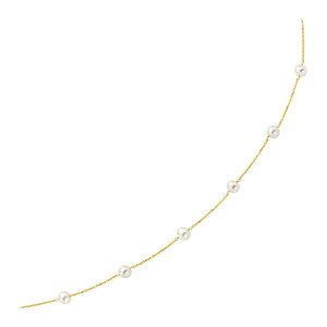 Unbranded 73860-16 14k Yellow Gold Necklace With White Pearls Size: 16