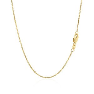 Unbranded 70007-20 10k Yellow Gold Cable Chain 1.1mm Size: 20''