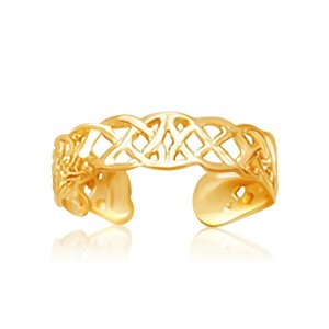 Unbranded 64108 14k Yellow Gold Toe Ring In A Celtic Knot Style