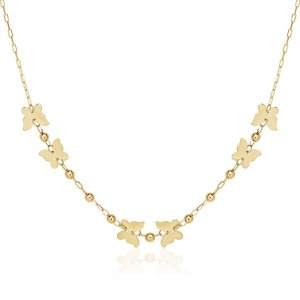 Unbranded 14940-18 14k Yellow Gold 18 Inch Necklace With Polished Butt