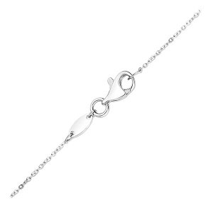 Unbranded 09687-17 Diamond Symbol Pendant In 14k White Gold Size: 17