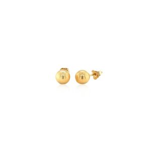 Unbranded 94908 10k Yellow Gold Round Stud Earrings (6.0 Mm)