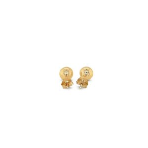 Unbranded 94908 10k Yellow Gold Round Stud Earrings (6.0 Mm)